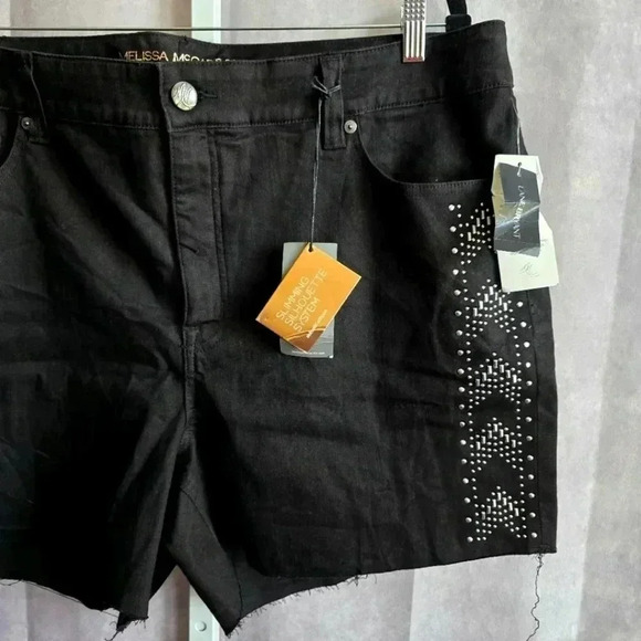 Lane Bryant Melissa McCarthy Seven Black Shorts NWT Plus 24W - Picture 3 of 6
